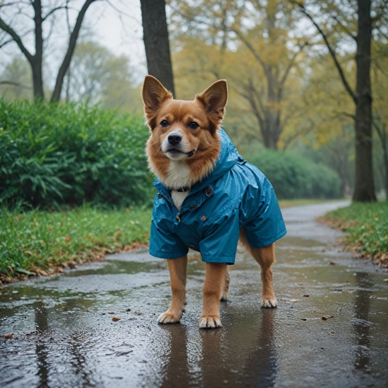 Un manteau imperméable pour chien : le compagnon idéal contre la pluie