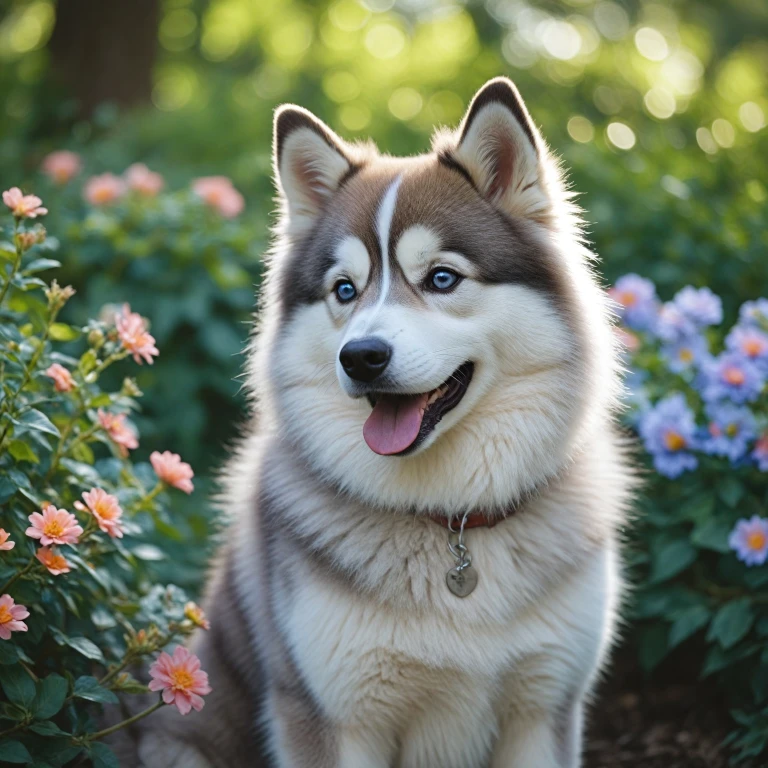 Le charme irrésistible du pomsky : un chien au croisement du husky et du spitz